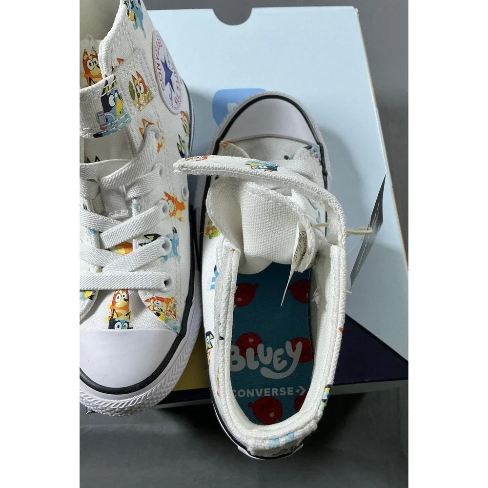 Converse Bluey Chuck Taylor All Star High Top Youth 11 White A16463F Sneaker
